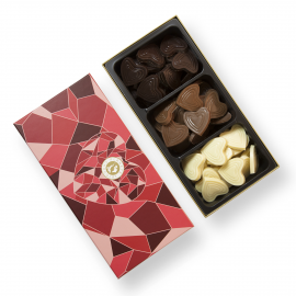 Gemengde chocolade harten 