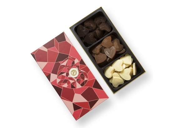 Gemengde chocolade hart 
