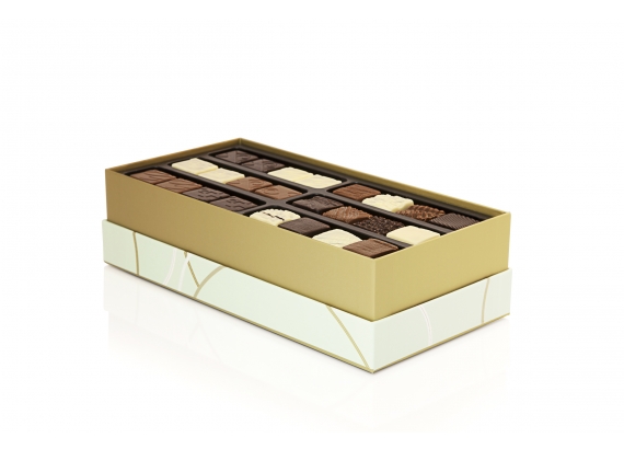 Coffret remerciement en chocolat
