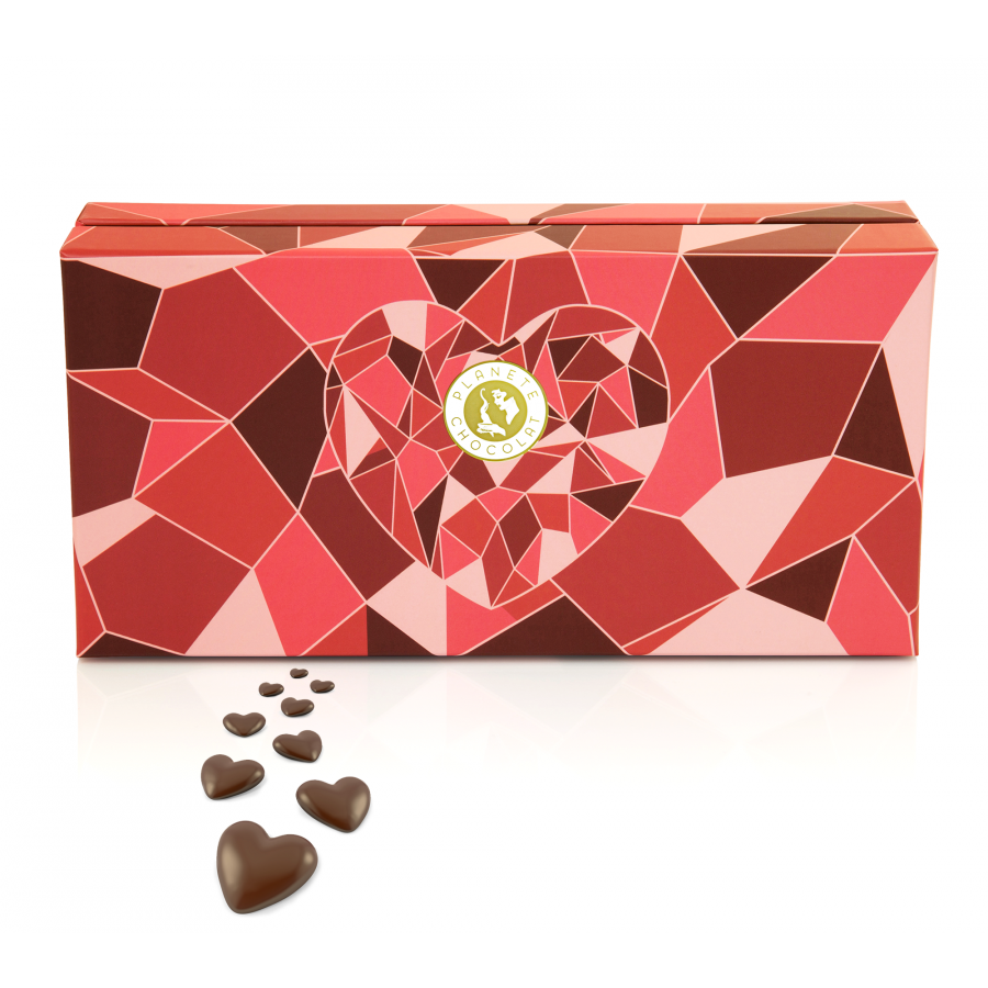 Boîte à chocolat Coeur – Rouge - Choisir la taille - O'SugarArt