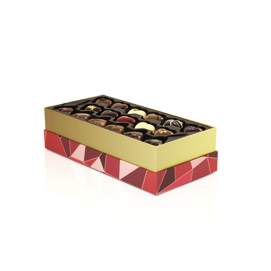 Boite en chocolat cœur Saint Valentin, disponible en retrait boutique  Fribourg, 200g