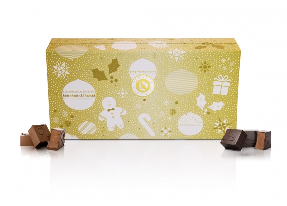 Pralinenauswahl zu Weihnachten