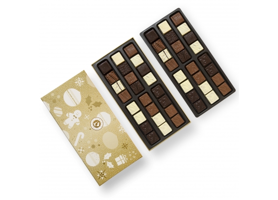 Pralinenauswahl zu Weihnachten