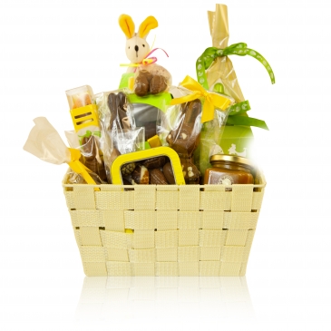 Un magnífico regalo para Pascua, ideal para niños y para niñas: una cesta de belga para Pascua.