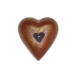 Heart dark with almond and hazelnut ganache