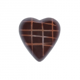 Heart dark with crunch ganache