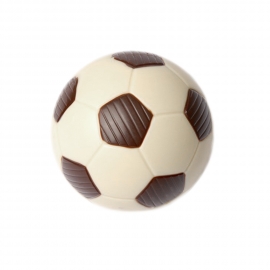 Ballon foot chocolat blanc