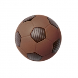 Balón de fútbol de chocolate con leche