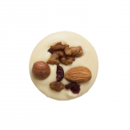 White chocolate mendiant