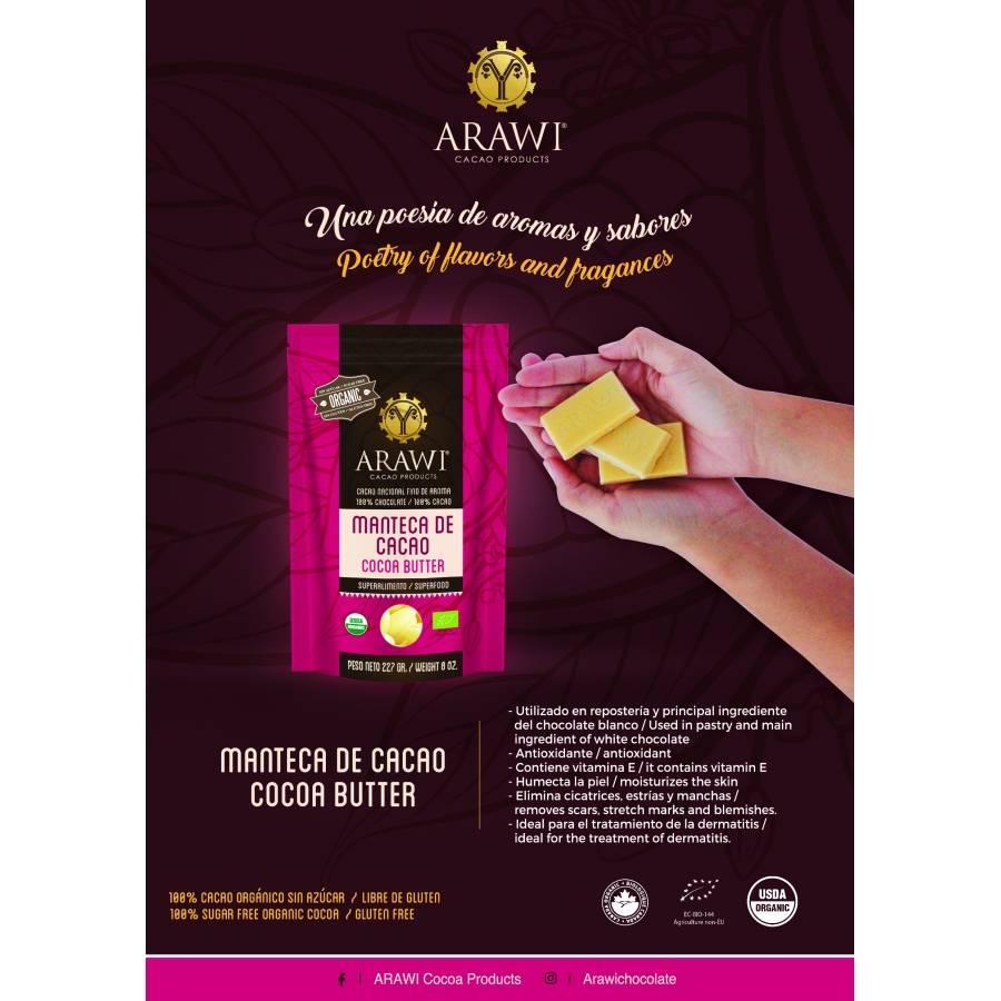 Beurre Cacao Bio désodorisé