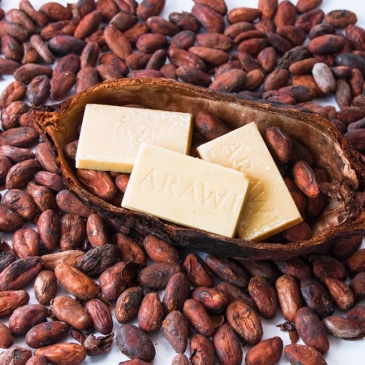 Beurre de cacao bio 100%, non désodorisé Arawi