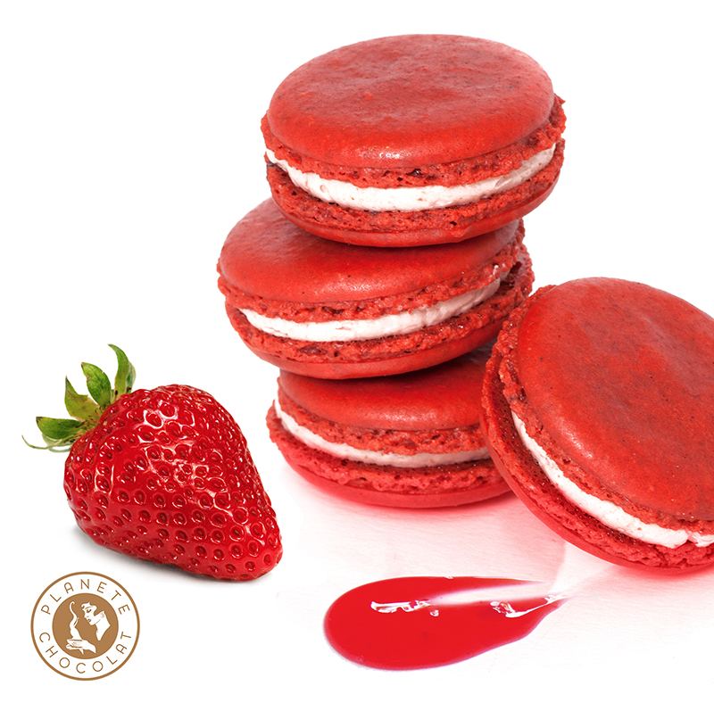 Le macaron du mois de Juin - Fraise