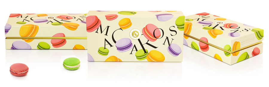 Box macarons