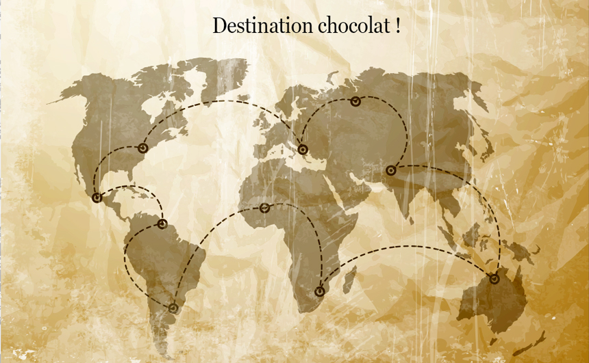 Voyage destination chocolat