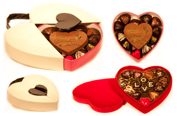 Cadeau Coeur Chocolat - Coffret Cadeau - Cadeau Saint Valentin - Cadeau  Saint Valentin | bol