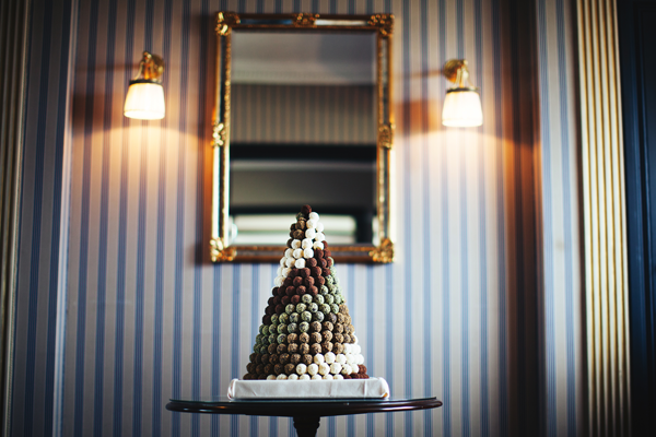 Pyramid of artisanal truffles at the Warwick Barsey Hotel